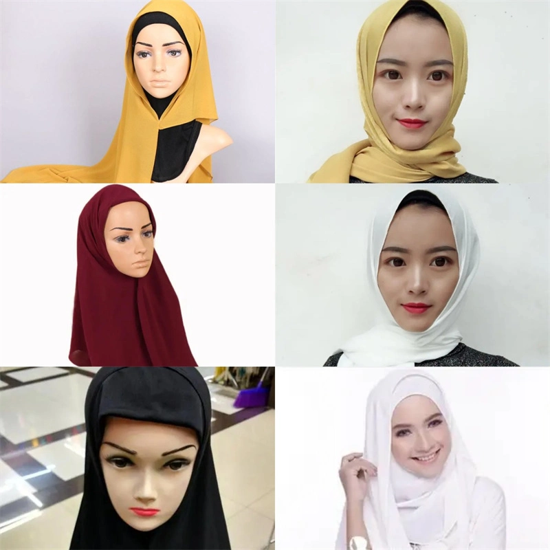 100% Polyester Ghutra Muslim Hijab Shawl, Dubai Scarf Fabric Wholesale