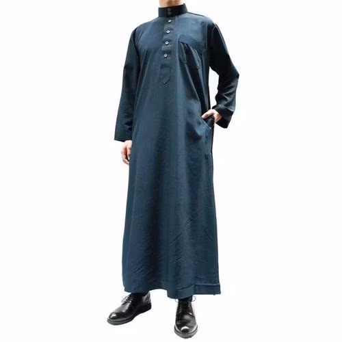Herstellung von muslimischen Stoffen aus saudi-arabischem Robenstoff, gesponnener Polyester-Thobe-Stoff